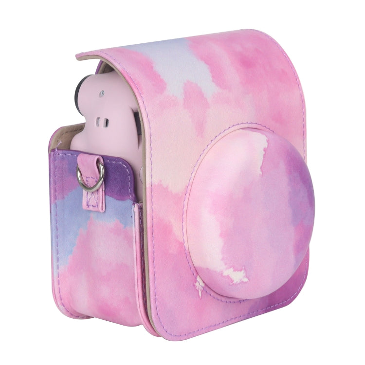 For FUJIFILM instax mini 12 Painted Full Body Leather Case Camera Bag with Strap