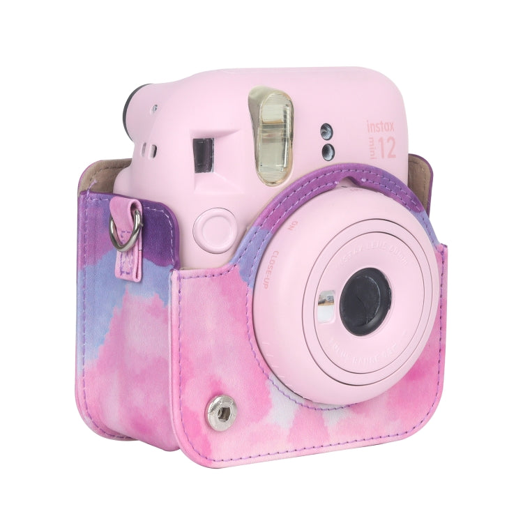 For FUJIFILM instax mini 12 Painted Full Body Leather Case Camera Bag with Strap