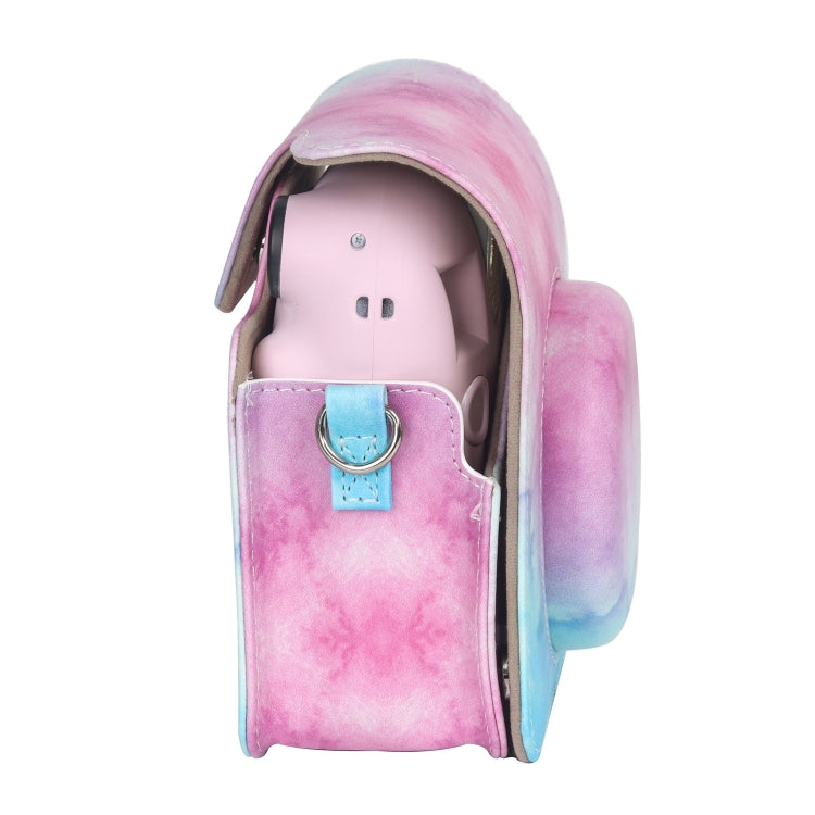 For FUJIFILM instax mini 12 Painted Full Body Leather Case Camera Bag with Strap