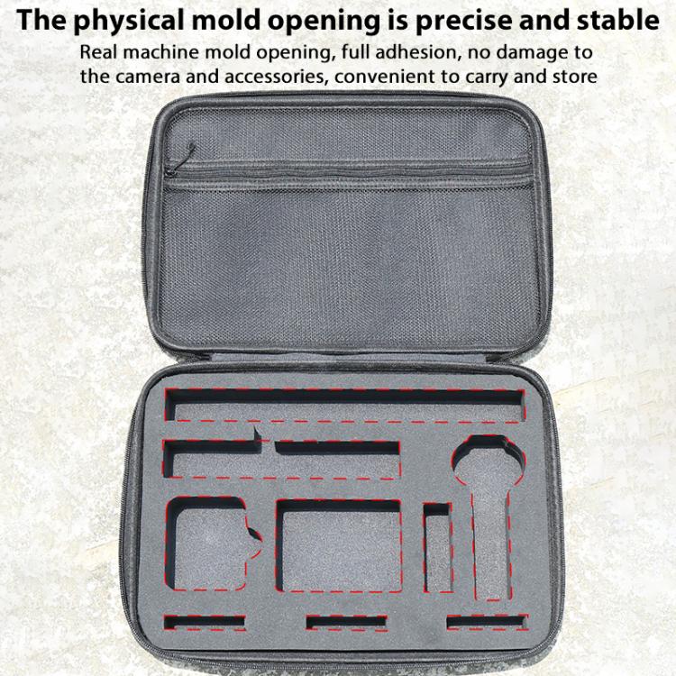 For Insta360 X4 / X5 Carrying Case Portable Storage Bag, Size:33.4 x 24 x 6.7cm  - Grey