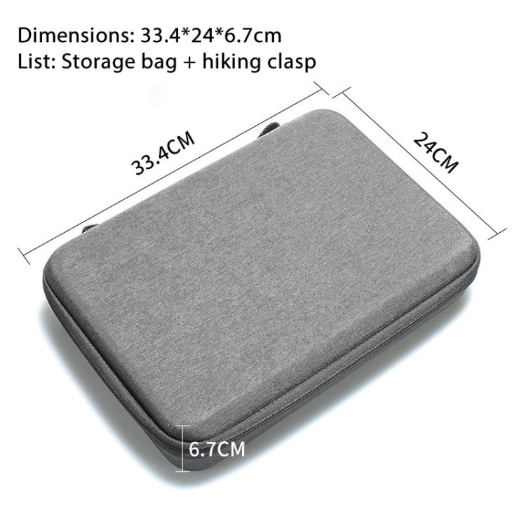 For Insta360 X4 / X5 Carrying Case Portable Storage Bag, Size:33.4 x 24 x 6.7cm  - Grey