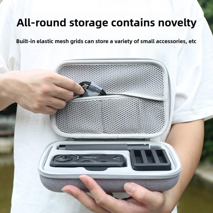 For Insta360 X4 / X5 Carrying Case Portable Storage Bag, Size: 24.2 x 16 x 6.3cm  - Grey