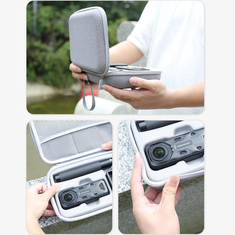 For Insta360 X4 / X5 Carrying Case Portable Storage Bag, Size: 24.2 x 16 x 6.3cm  - Grey