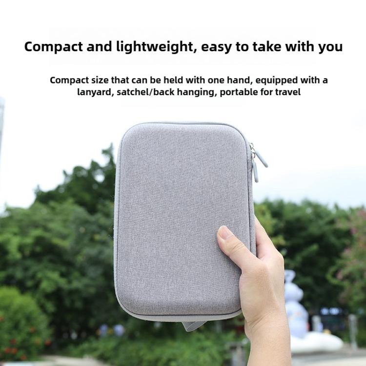 For Insta360 X4 / X5 Carrying Case Portable Storage Bag, Size: 24.2 x 16 x 6.3cm  - Grey