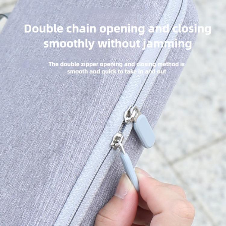 For Insta360 X4 / X5 Carrying Case Portable Storage Bag, Size: 24.2 x 16 x 6.3cm  - Grey
