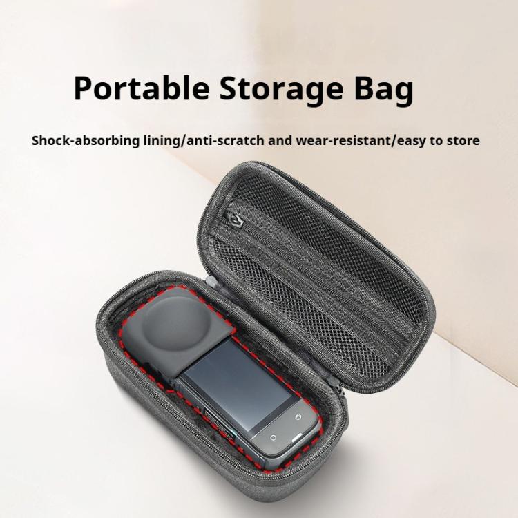 For Insta360 X4 / X5 Body Carrying Case Portable Storage Bag, Size: 16 x 8.1 x 6.6cm  - Grey