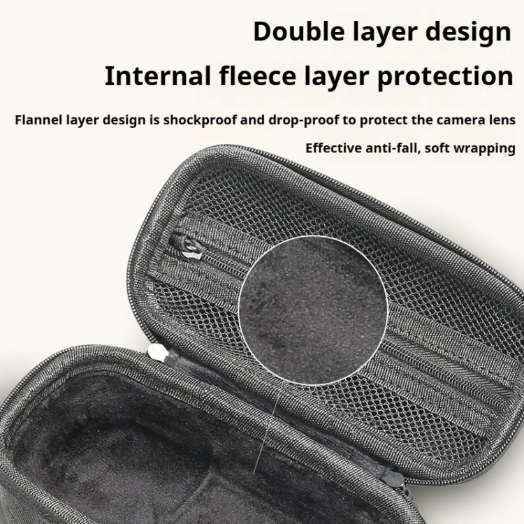 For Insta360 X4 / X5 Body Carrying Case Portable Storage Bag, Size: 16 x 8.1 x 6.6cm  - Grey