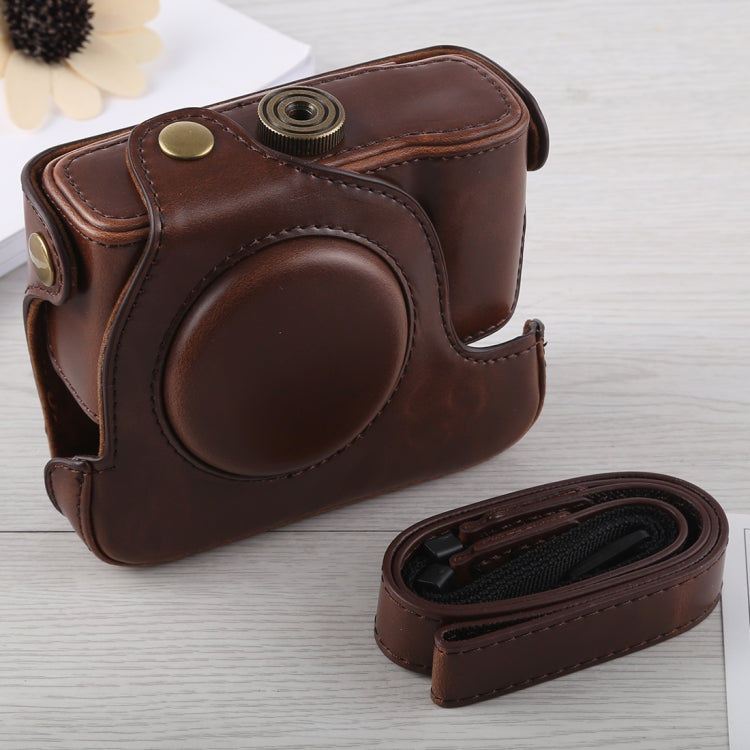 Full Body Camera PU Leather Case Bag with Strap for Canon G16