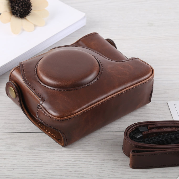 Full Body Camera PU Leather Case Bag with Strap for Canon G16