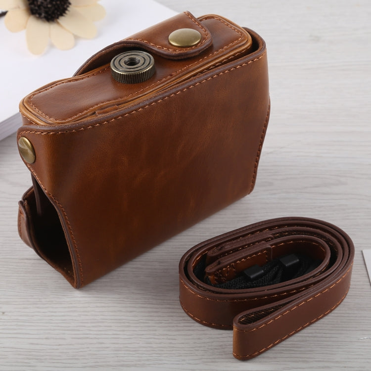 Full Body Camera PU Leather Case Bag with Strap for Canon G16