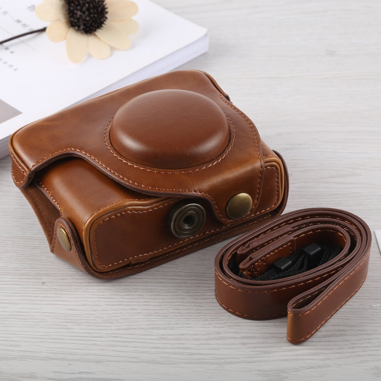 Full Body Camera PU Leather Case Bag with Strap for Canon G16