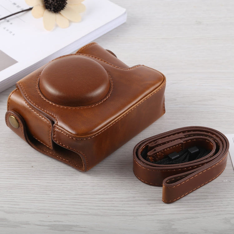 Full Body Camera PU Leather Case Bag with Strap for Canon G16