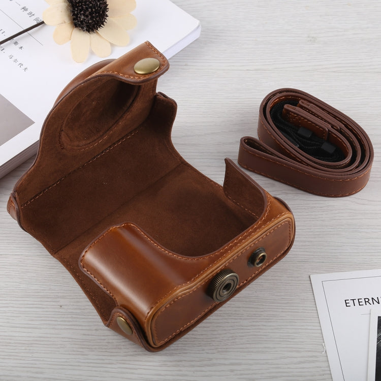 Full Body Camera PU Leather Case Bag with Strap for Canon G16