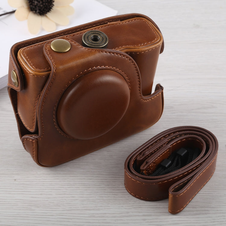 Full Body Camera PU Leather Case Bag with Strap for Canon G16