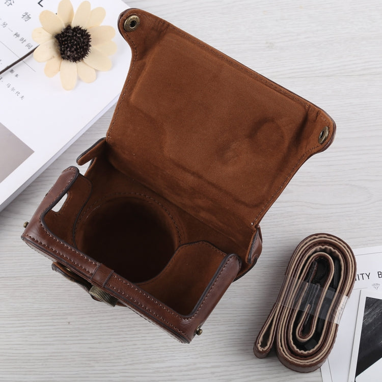 Full Body Camera PU Leather Case Bag with Strap for Fujifilm X100F