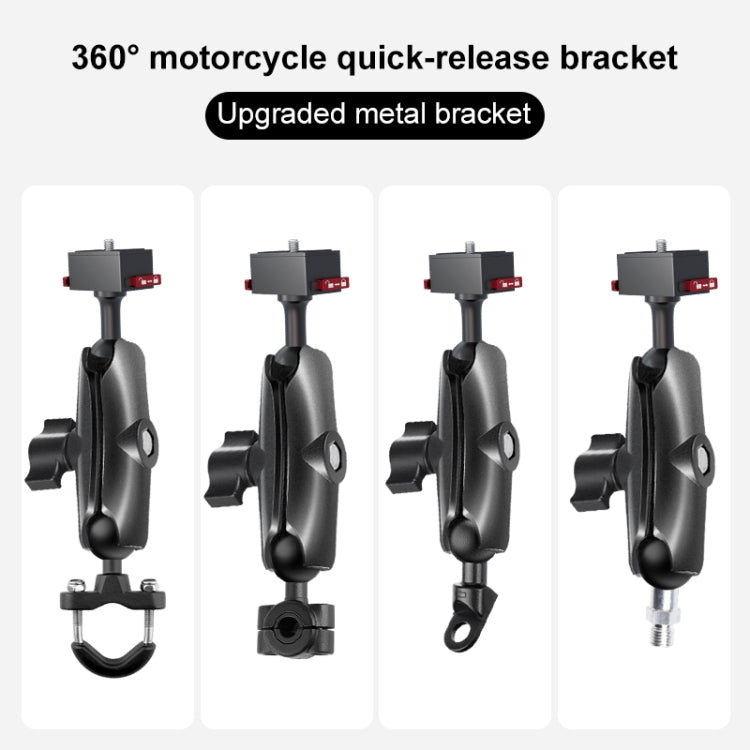 Metal Quick Release Base Adapter for GoPro, Insta360, DJI and Other Action Cameras  - Black