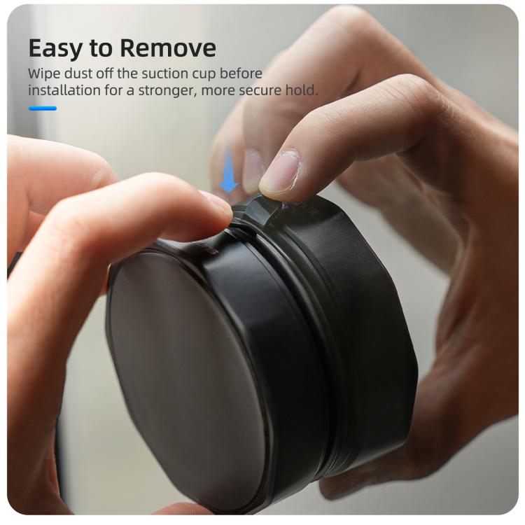 Sunnylife Universal Suction Cup Adapter Base Strong Suction Sucker for Action Camera  - Black