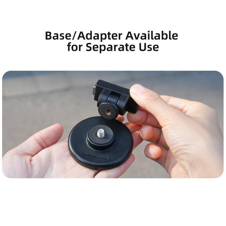 Sunnylife Quick-Release Magnetic Base Mount 1/4 180 Tilt Adjustable Tabletop Base Bracket For Insta360 X4 Air / X5 / Ace / Ace Pro 2 / 1  - Black