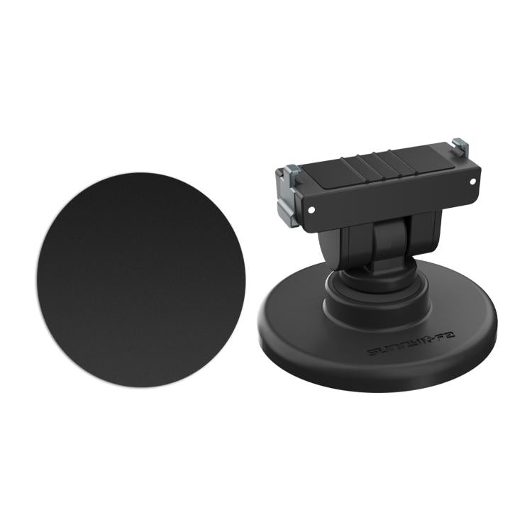 For Insta360 GO Ultra Sunnylife Quick-Release Magnetic Base Mount 1/4 180 Tilt Adjustable Tabletop Base Bracket  - Black