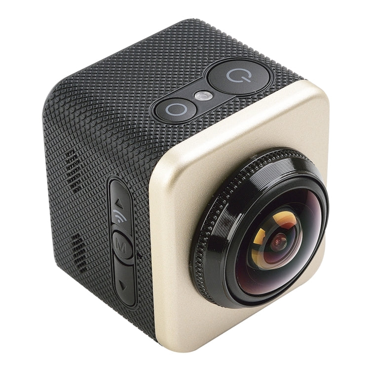 CUBE360S 1.5 inch HD Screen 180 Degrees & 360 Degrees Panorama ARM M926EJ Super Wide Angle Lens, Support 64GB TF Card, 3 Phones Link Synchronously, HDMI Output, Hot Plug