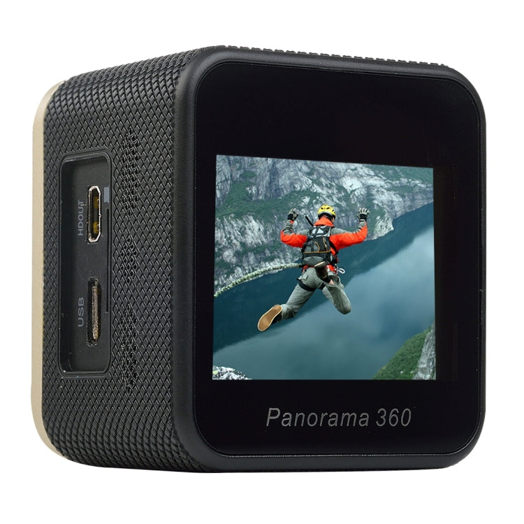 CUBE360S 1.5 inch HD Screen 180 Degrees & 360 Degrees Panorama ARM M926EJ Super Wide Angle Lens, Support 64GB TF Card, 3 Phones Link Synchronously, HDMI Output, Hot Plug