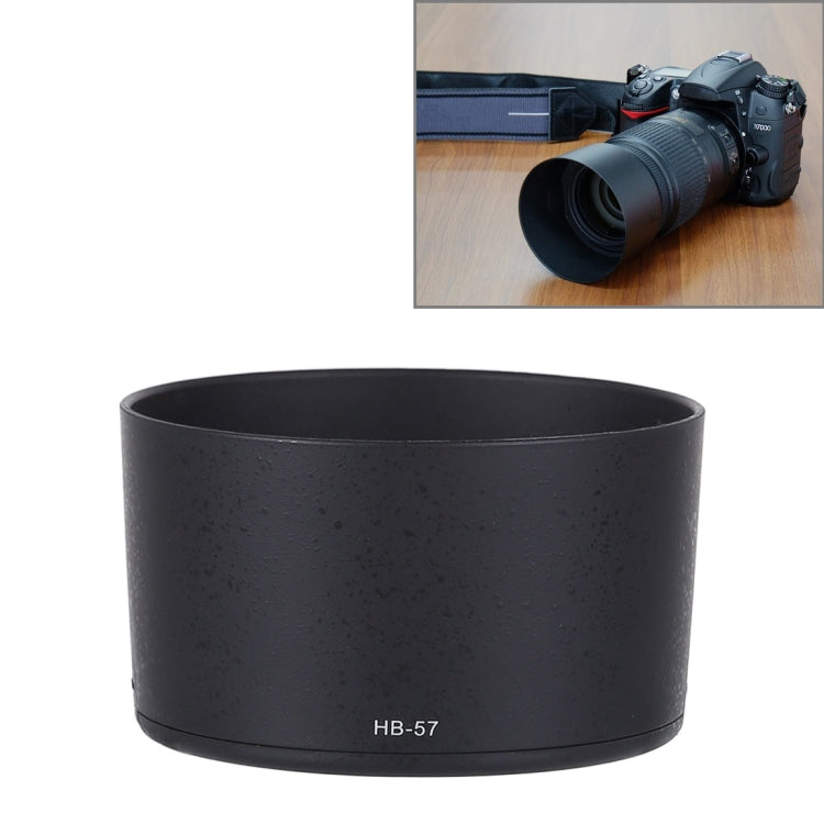 HB-57 Lens Hood Shade for Nikon AF-S 55-300mm F4.5-5.6G ED VR Lens