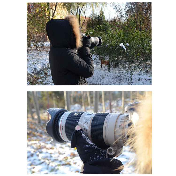 Outdoor Sports Wind-stopper Full Finger Winter Warm Photography Gloves, Size: S