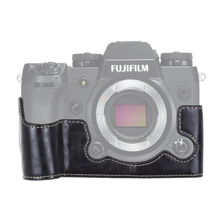 1/4 inch Thread PU Leather Camera Half Case Base for FUJIFILM X-H1