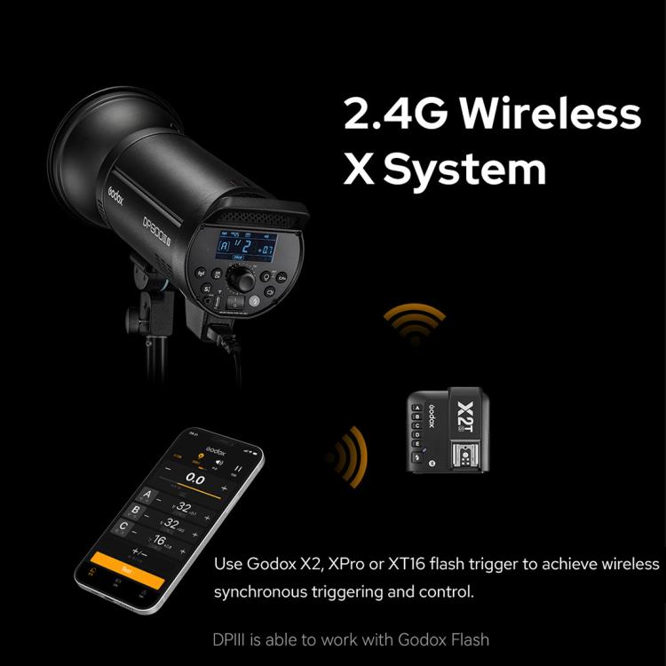 Godox DP600III-V Studio Flash Photo Light 600Ws 2.4G Wireless X System Bowens Mount Light