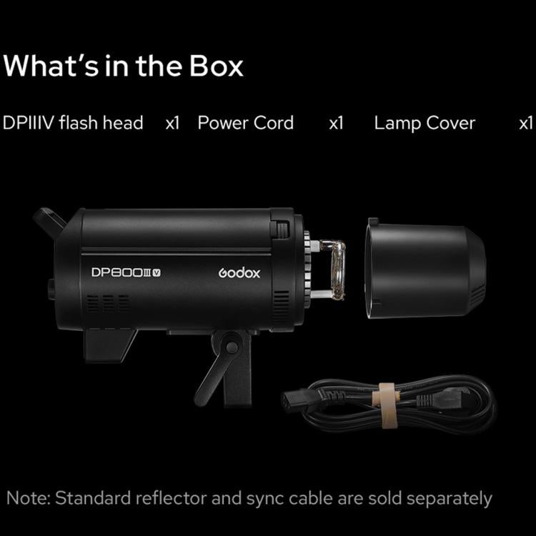 Godox DP600III-V Studio Flash Photo Light 600Ws 2.4G Wireless X System Bowens Mount Light