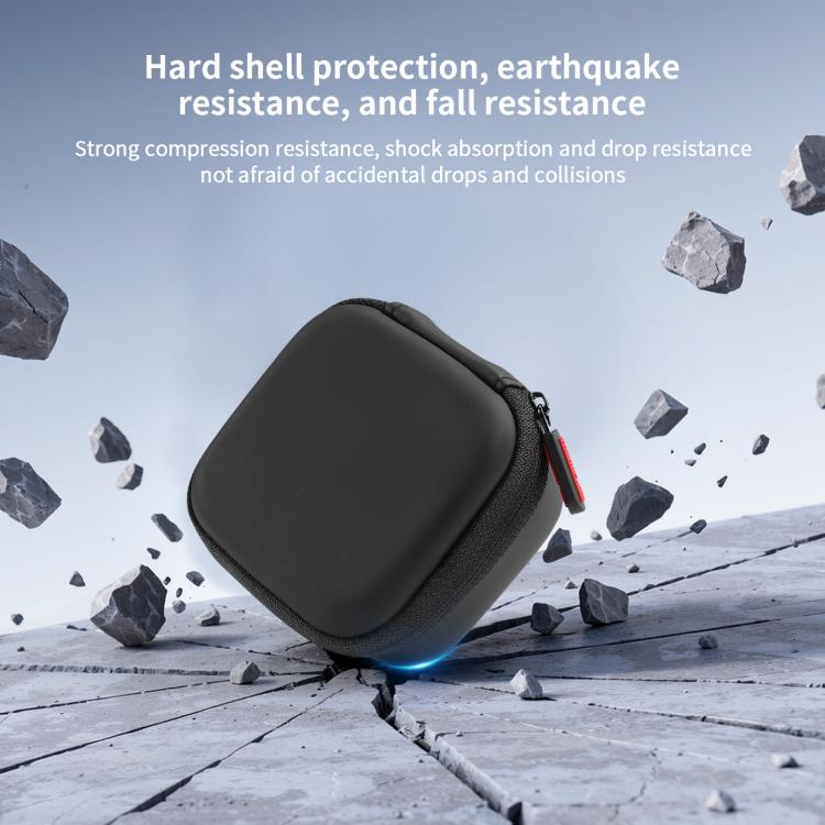 For Insta360 Link 2 / 2C / 2 Pro STARTRC Mini Portable Body Diamond Texture PU Storage Bag  - Black
