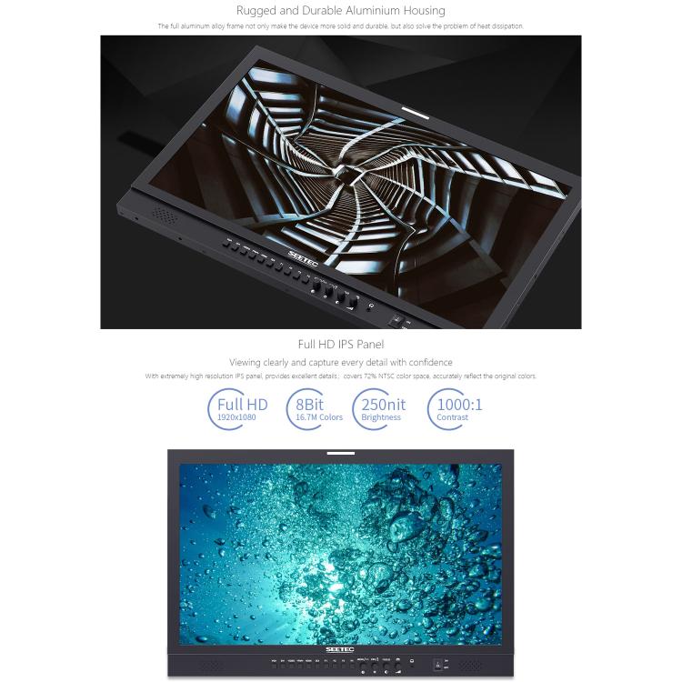 SEETEC P238-9HSD 23.8 inch 3G-SDI 4K HDMI Pro Broadcast LCD Monitor IPS Full HD 1920x1080 Monitor