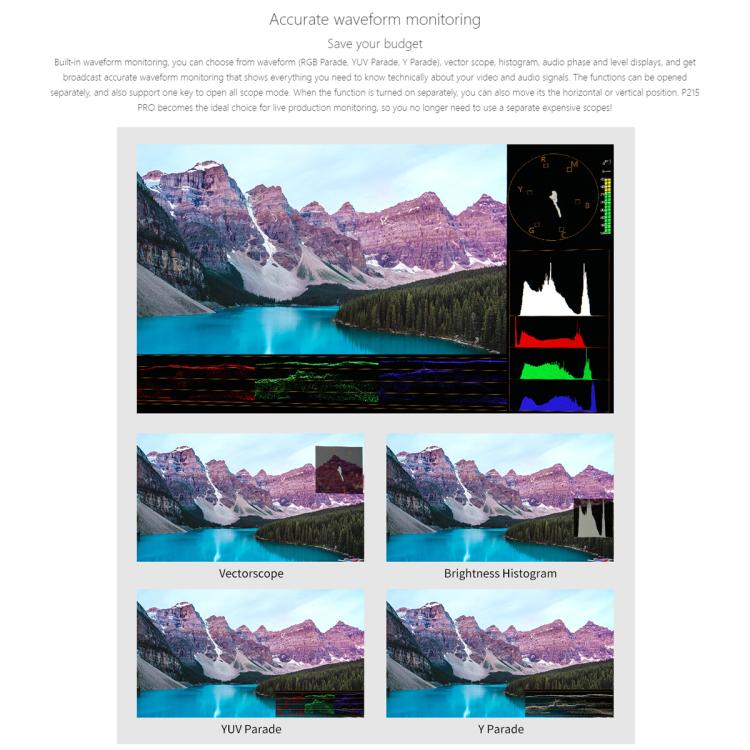 SEETEC P215 PRO 21.5 inch 1000nit High Bright Broadcast Monitor Full HD 1920x1080 Monitor