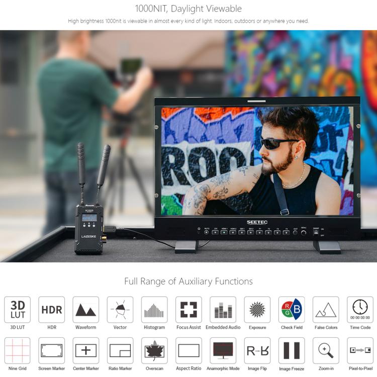 SEETEC P215 PRO 21.5 inch 1000nit High Bright Broadcast Monitor Full HD 1920x1080 Monitor