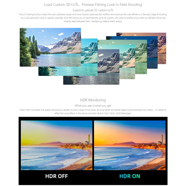 SEETEC P215 PRO 21.5 inch 1000nit High Bright Broadcast Monitor Full HD 1920x1080 Monitor
