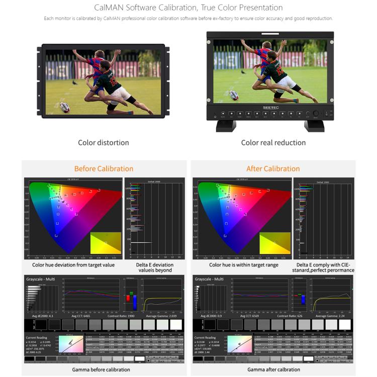 SEETEC P133 PRO 13.3 inch 1000nit High Bright Broadcast Monitor Full HD 1920x1080 Monitor