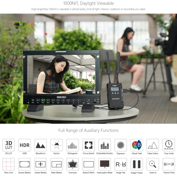SEETEC P133 PRO 13.3 inch 1000nit High Bright Broadcast Monitor Full HD 1920x1080 Monitor