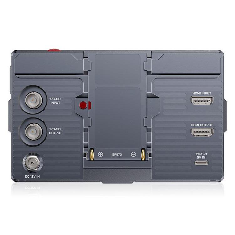 FEELWORLD H5 5.5 inch 12G SDI HDMI 2.0 Camera Field Monitor High Brightness 1200nit Touchscreen Monitor  - Black