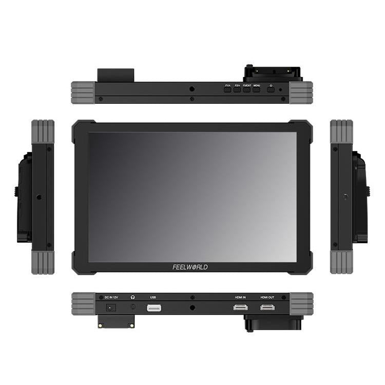 FEELWORLD T10 10.1 inch Aluminium DSLR Camera Field Monitor Touch Screen 4K HDMI Monitor  - Black