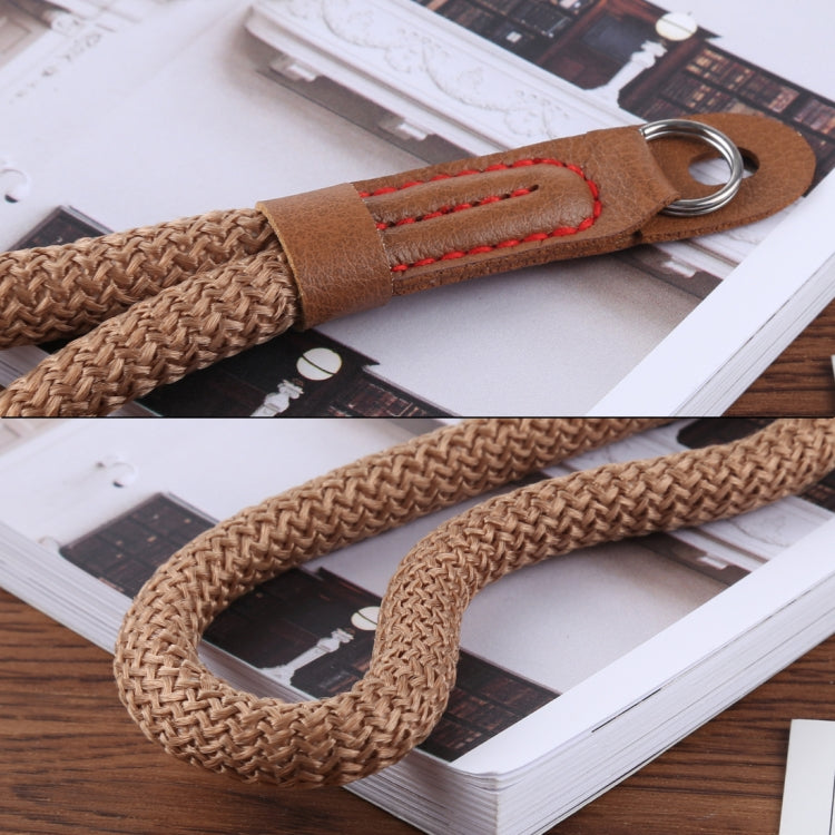 Vintage Cotton Soft Hand Strap Grip Wrist Strap for DSLR / SLR Cameras (Brown)