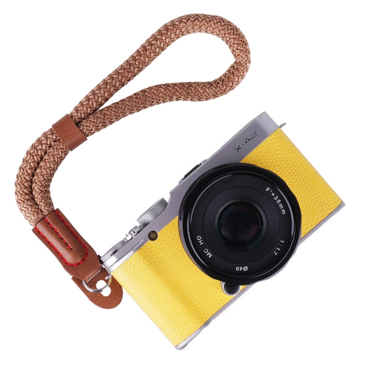 Vintage Cotton Soft Hand Strap Grip Wrist Strap for DSLR / SLR Cameras (Brown)