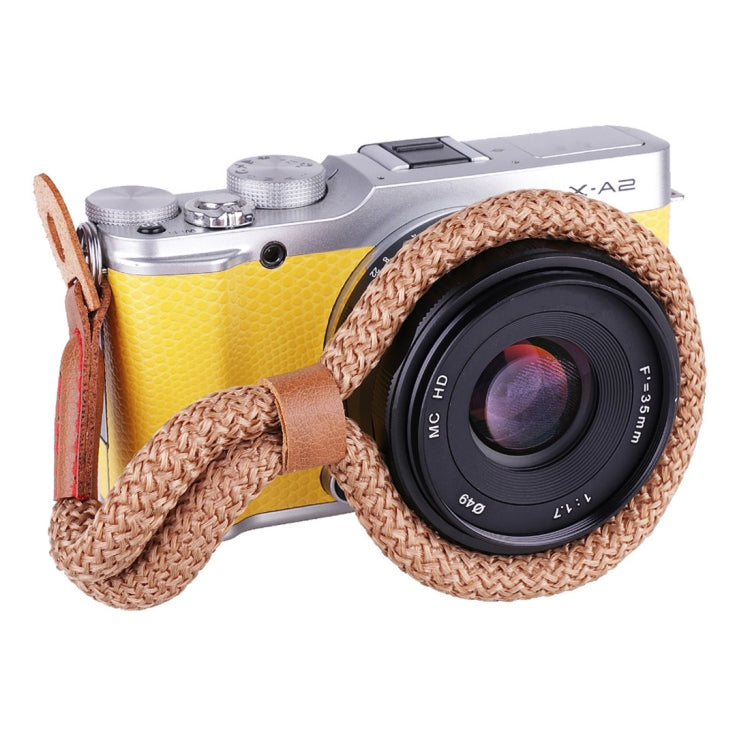 Vintage Cotton Soft Hand Strap Grip Wrist Strap for DSLR / SLR Cameras (Brown)