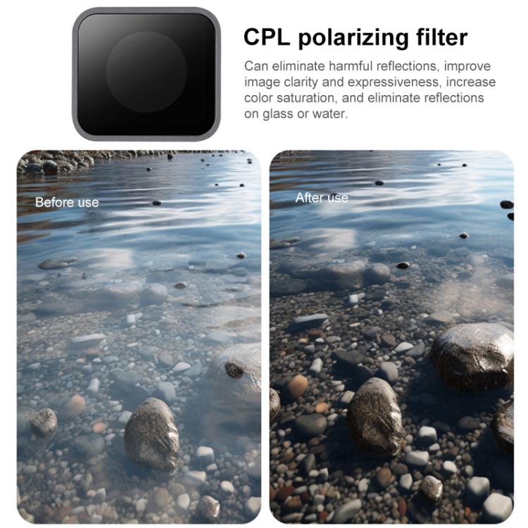 For GoPro HERO7 /6 /5 Protective Lens CPL Filter  - Black