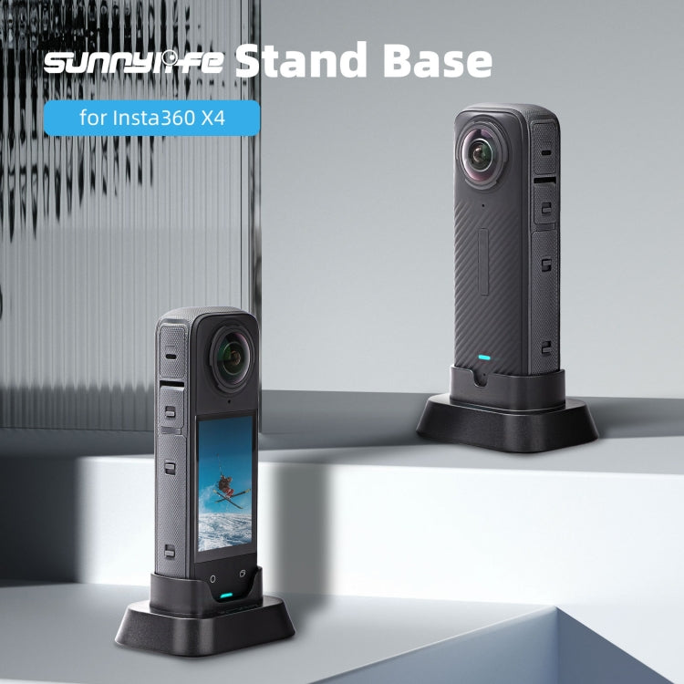 For Insta360 X4 Sunnylife Desktop Stand Base  - Black