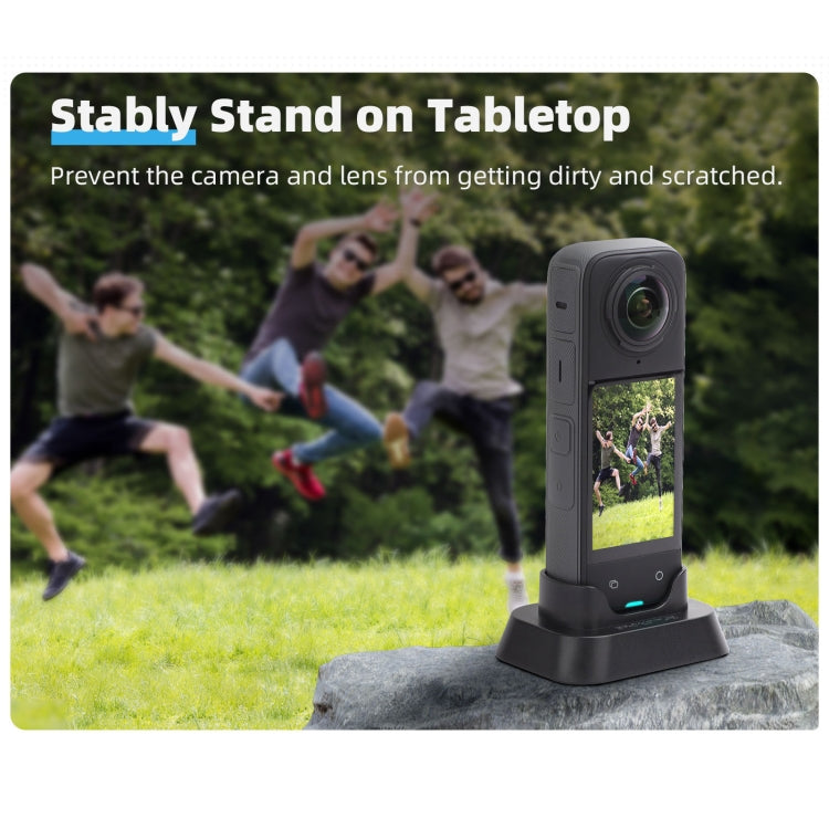 For Insta360 X4 Sunnylife Desktop Stand Base  - Black