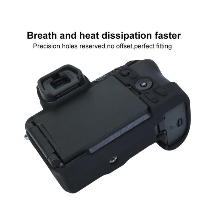 For Nikon Z5II Litchi Texture Soft Silicone Protective Cover