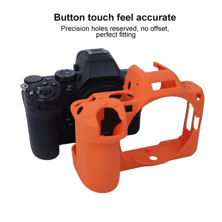 For Nikon Z5II Litchi Texture Soft Silicone Protective Cover
