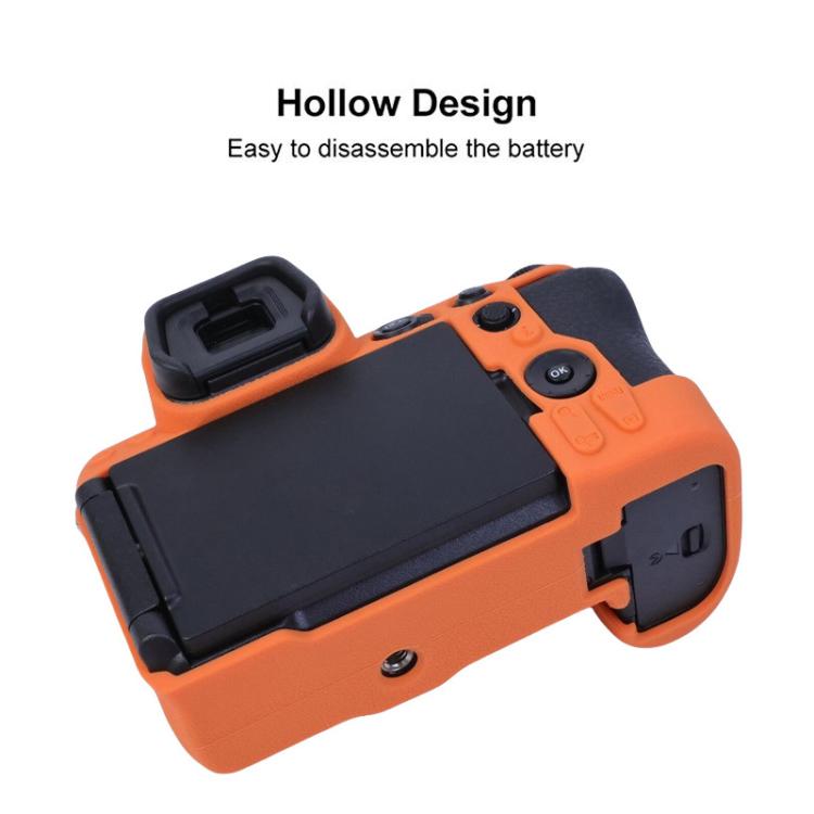 For Nikon Z5II Litchi Texture Soft Silicone Protective Cover