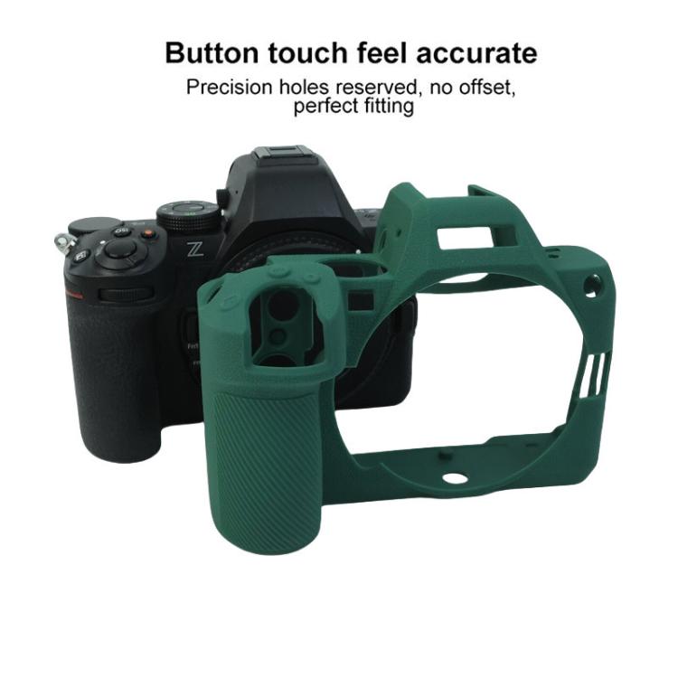 For Nikon Z5II Litchi Texture Soft Silicone Protective Cover