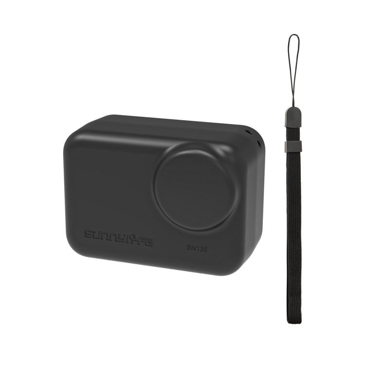 For Insta360 GO Ultra Sunnylife Portable Protective Case Shock-proof Dust-proof Storage Box with Lanyard  - Black